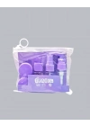 ® Seyahat Boy Banyo Seti 5’li Mini Şişe ve Krem Kutusu Çantalı