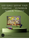 ® Şık ve Modern LED Pano – Neon Işıklı Silinebilir Akrilik Yazı Tahtası, 7 Renkli Kalem Dahil