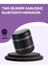 ® Silindir Tasarım Mini Bluetooth Hoparlör 10m Çekim Güçlü Bas ve Mikrofonlu