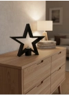 ® Siyah Yıldız Şeklinde Mumluk Loş Işık Dekor Aksesuarı