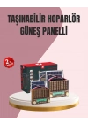® Solar Panel Şarjlı Taşınabilir Radyo Bluetooth Hoparlör Müzik Kutusu