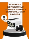 ® Solar Şarjlı Kamera Tasarımlı LED Duvar Lambası Hareket Sensörlü Dış Mekan Aydınlatma