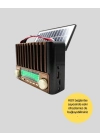 ® Solar Şarjlı Taşınabilir Radyo Bluetooth Hoparlör USB SD Destekli