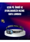 Süper Parlak LED Kafa Feneri 3 Renk 53 Mod Type C Şarjlı
