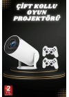 ® Taşınabilir Android Projeksiyon Ayaklı Çift Kollu 4K Çözünürlüklü Sinema Projeksiyonu