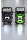 ® Taşınabilir Bluetooth Hoparlör Led Işıklı Uzun Pil Ömrü