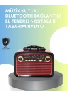® Taşınabilir Bluetooth Hoparlör – Modern Teknoloji ile Nostaljik Radyo Deneyimi, FM/AM Fonksiyonu