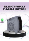 ® Taşınabilir Fanlı Isıtıcı Elektrikli Termik Korumalı Oda Isıtıcı