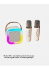 ® Taşınabilir Karaoke Hoparlör Bluetooth 5.0 ve Çift Mikrofonlu