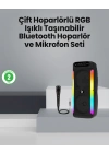 ® Taşınabilir Şarjlı Hoparlör USB, SD Kart, AUX Girişli