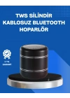 ® Taşınabilir Silindir Tasarım Bluetooth 5.0 Hoparlör Yüksek Bas Performanslı