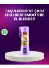 ® Taşınabilir Şişe Blender 380ml Şarjlı Spor Smoothie Shake Karıştırıcı