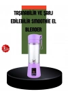 Taşınabilir USB Şarjlı Mini Smoothie Blender 380ml Çelik Bıçaklı Portatif