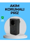 ® Termal Korumalı Priz Otomatik Çocuk Kilidi 4 USB Type C