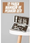 ® Tırnak Bakım Seti Tırnak Düzeltme Batık 12 Parça Çanta Tipi Manikür Pedikür