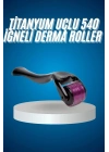 ® Titanyum Uçlu Derma Roller 540 İğneli 1 mm Gözenek Azaltıcı Akne İzlerine Uygun