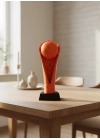 ® Turuncu Kupa 23cm Basketbol Temalı Dekoratif Ödül Biblosu