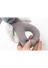 ®  Tutmalı Peluş Mini Tavşan 842 Gri