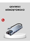 ® Type-C Çoklu Dönüştürücü – Alüminyum Gövde, Hızlı Veri Aktarımı ve Şarj Desteği