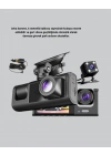 ® Üç Kameralı Araç DVR Full HD Gece Görüşlü ve 2 inç IPS Ekranlı
