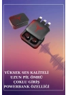 ® Ucuz Kaliteli Akıllı Saat ve Powerbank Bluetooth Kulaklık 5.1 Stereo ANC Özelliği