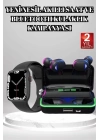 ® Ucuz ve Kaliteli Kulaklıklı Saat Seti Bluetooth Bağlantılı Akıllı Saat ve Kulaklık