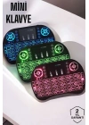 ® USB Bağlantılı Mini Q Klavye Işıklı Tüm Cihazlara Uyumlu
