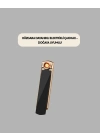 ® USB Şarjlı Alevsiz Elektronik Çakmak – Rüzgara Dayanıklı, Gazsız, Güvenli Kullanım