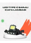 USB Şarjlı Kafa Feneri 800 Lumen Ayarlanabilir COB ve XPE LED