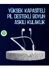 ® USB Şarjlı Uzun Ömürlü Boyun Askılı Bluetooth Kulaklık
