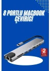 ® Usb Type-c Hub Dönüştürücü Çevirici Çoklayıcı Macbook Çevirici 8 Portlu