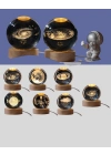 ® USB’li 3D Astronot Kristal Küre – Modern Uzay Temalı Gece Lambası