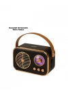 ® Vintage Bluetooth Radyo – TF Kart ve FM Destekli Taşınabilir Nostaljik Model