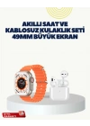 ® Watch 9 Max Akıllı Saat Kulaklık Seti Sağlık Takipli 45 mm Geniş Ekran