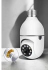 ® Wifi Kamera Duylu Ampul Görünümlü 360 Derece Dönebilen Ev Kamerası