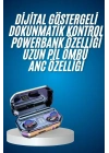 ® Yeni Nesil Bluetooth Kulaklık Uzun Pil Ömrü El Fenerli Dijital Şarj Göstergeli