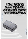 ® Yeni Nesil Kablosuz Kulaklık Aynalı Powerbank Özellikli Bluetooth Bağlantılı Dijital Göstergeli