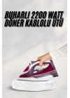 ® Yeni Nesil Kırmızı Buharlı Ütü 2200 Watt Seramik Tabanlı Yüksek Buhar Gücü