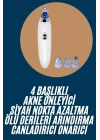 ® Yeni Nesil Vakumlu Pilli Siyah Nokta ve Yüz Temizleme Cihazı 4 Başlıklı
