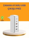 ® Zaman Kontrollü Şarj Cihazı 30W Hızlı Şarj ve Çoklu USB Çıkışı