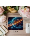 Bilimkurgu Temalı Uzay İstasyonu Mouse Pad - 19x23 cm 2 mm Dikdörtgen İthal Baskılı Mouse Pad
