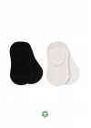 Bistyle 2Li Penye Babet Silikonlu Basic Çorap 30104 Siyah Ekru