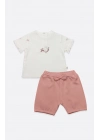 Bistyle 2li Takım Şort Müslin Starfish Wishes 14124 Pembe