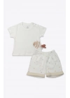 Bistyle 2li Takım Şortlu Ocean And Starfish 14148 Ekru