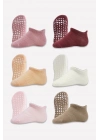 Bistyle 6Lı Sneakers Kaymaz Penye Çorap BS20102 Gül Kurusu