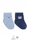 Bistyle Bear Penye Soket Çorap 2Li BS10116 Mavi