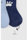 Bistyle Bear Penye Soket Çorap 2Li BS10116 Mavi