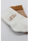 Bistyle Big Heart Penye Soket Çorap 2Li BS10117 Hardal