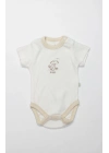 Bistyle Body Yarım Kol My Favorite Zoo 17184 Ekru