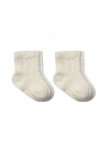 Bistyle Fiyonklu Penye Soket Çorap 2li 10150 Naturel